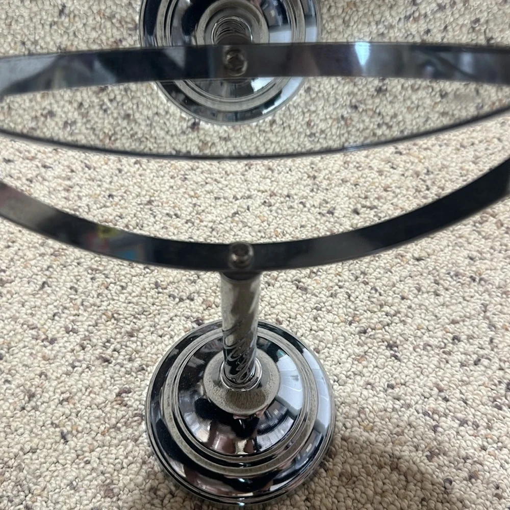5X Magnification Silver 7” Vanity Mirror